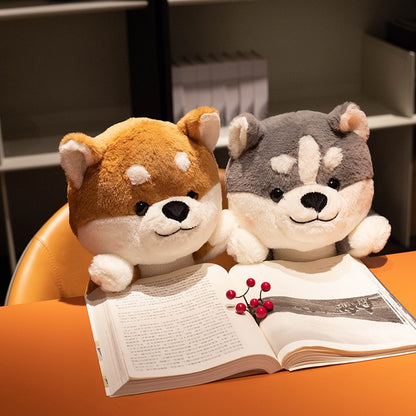 Cute/Soft/Long Husky Shiba Inu Plush Stuffed Doll Toy Dog Sleep Pillow Doll Home Decoration Ornament Birthday Gift Couple Unisex