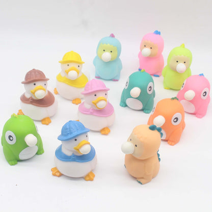 Cute / Soft / Spit Bubble Duck / Bubble Blowing Decompression Bubble Dragon Toys / Children Decompression Toys