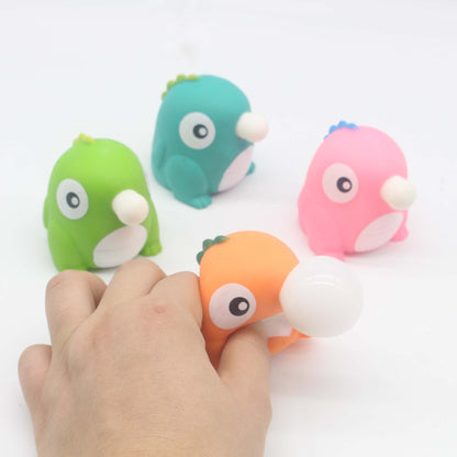 Cute / Soft / Spit Bubble Duck / Bubble Blowing Decompression Bubble Dragon Toys / Children Decompression Toys