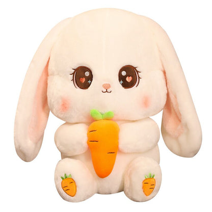 Cute Stuffed Long Eared Rabbit Plush Toy Soft Toys cushion Bunny Kid Pillow Birthday Gifts for Children Baby Accompany Sleep Toy