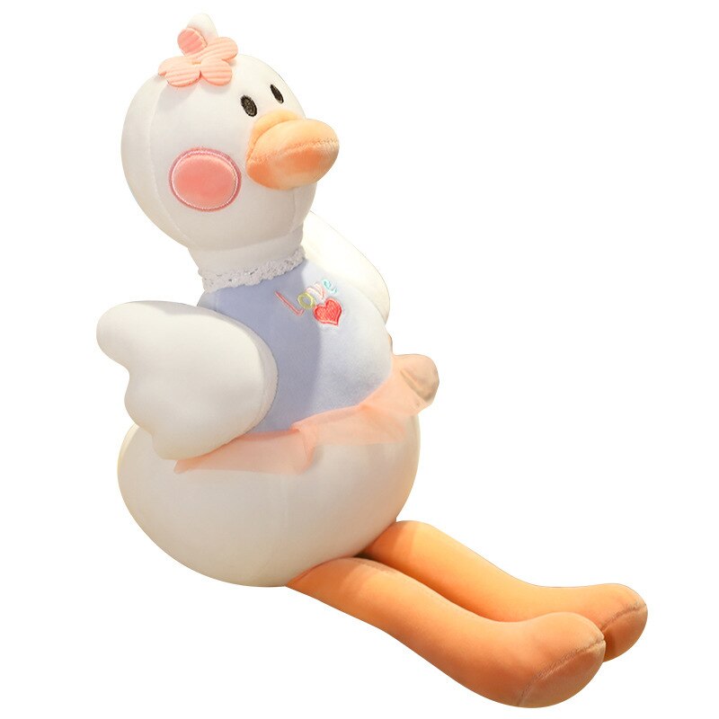 Cute Swan Plush Toys Kawaii Flamingo Doll Stuffed Soft Animal Pillow Ballet Swan with Crown Baby Kids Girls Appease Gift