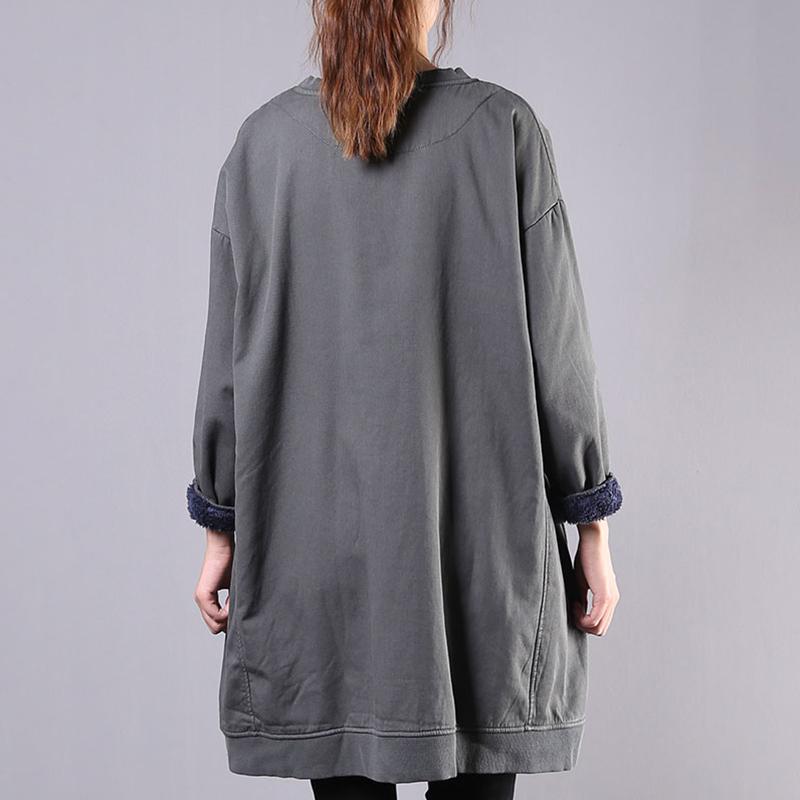 Cute Cartoon Cat Casual Thicken Sweatshirt