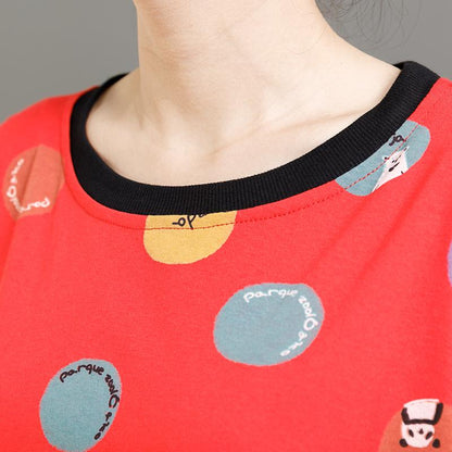 Cute Cartoon Printed Half Sleeve T-Shirt