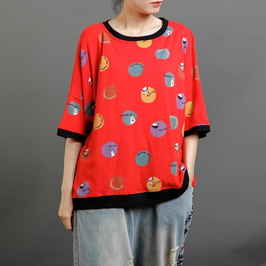 Cute Cartoon Printed Half Sleeve T-Shirt