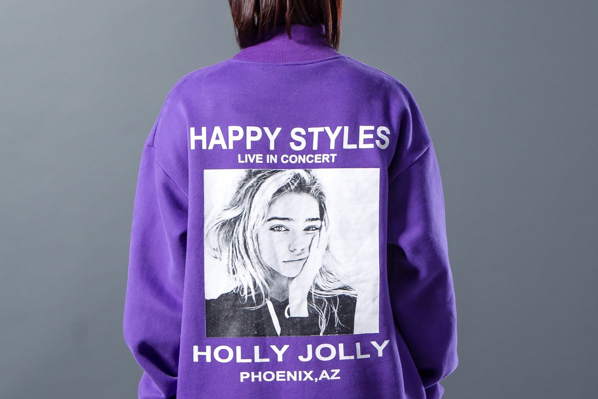 Letter Character Printing Split Winter Dress