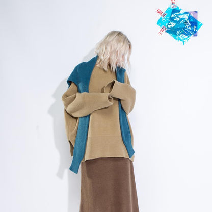 Knitted Women Casual Irregular Winter Scarf