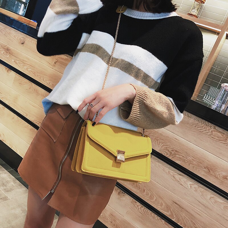 Elegant Female Flap Square Bag