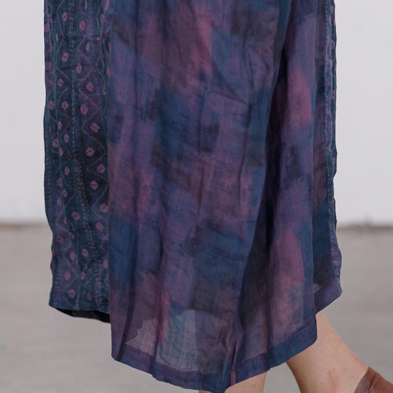 Elegant Loose Long Sleeve Ramie Dress