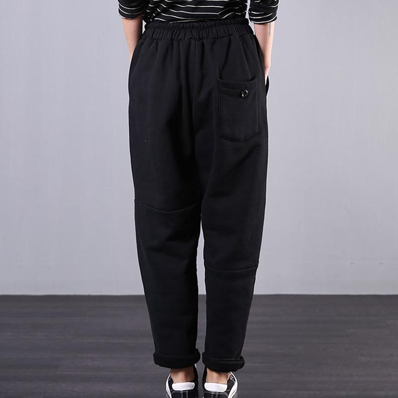 Embroidered Letter Casual Harem Pants