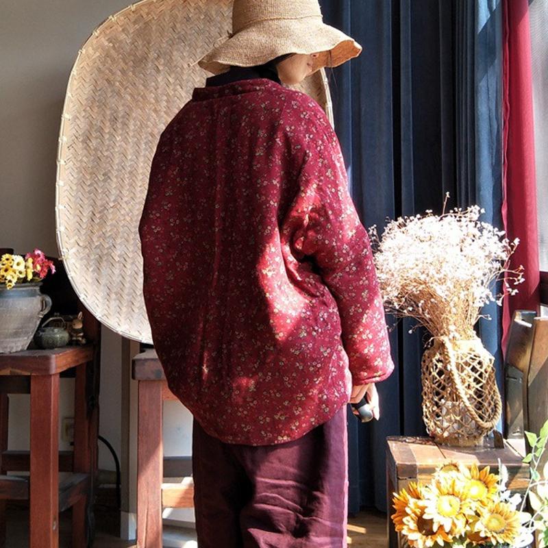 Ethnic Cotton Linen Long Sleeve Female Top