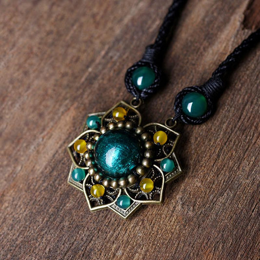 Ethnic Style Coloured Glaze Women Necklace