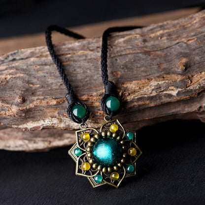 Ethnic Style Coloured Glaze Women Necklace