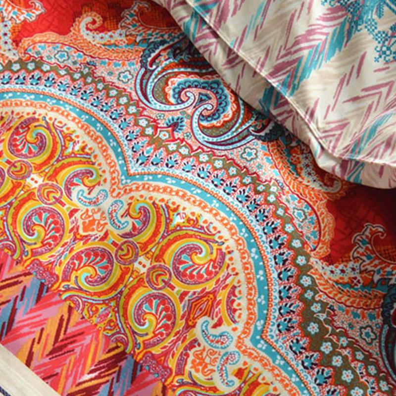 Ethnic Style Pure Cotton Print Bedding Set