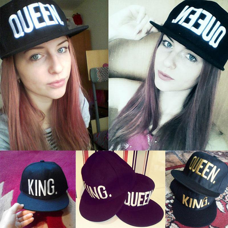 Fashion KING QUEEN Couple Cap Three Colors to Choose