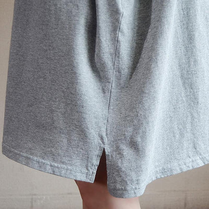 Fashion Casual Loose Letter Cotton Dress