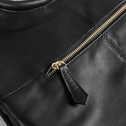 Fashion Leather Tote Bag With A Small Bag