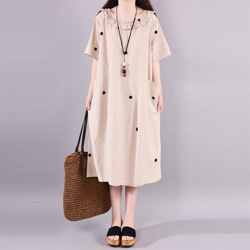 Fashion Polka Dot Comfortable Loose Dress