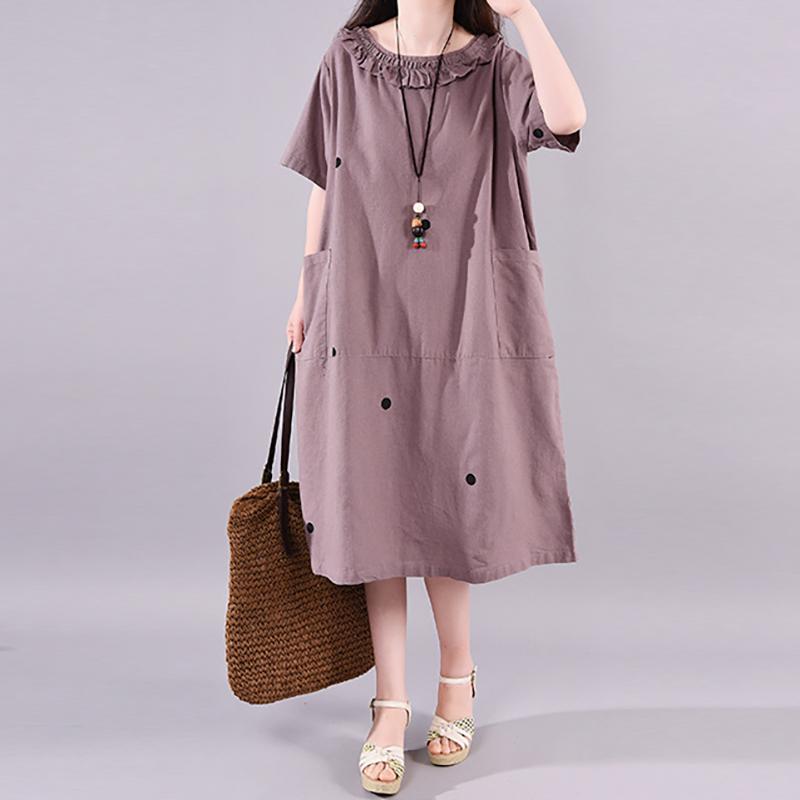 Fashion Polka Dot Comfortable Loose Dress