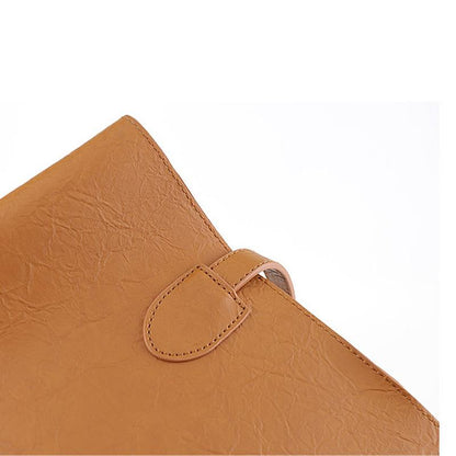 Fashion Simple Pure Color PU Handbag