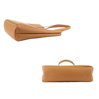 Fashion Simple Pure Color PU Handbag