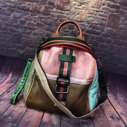 Fashion Vintage Multicolored Backpack