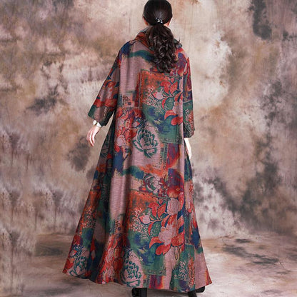 Floral Casual Soft Comfortable Dress With Scarf