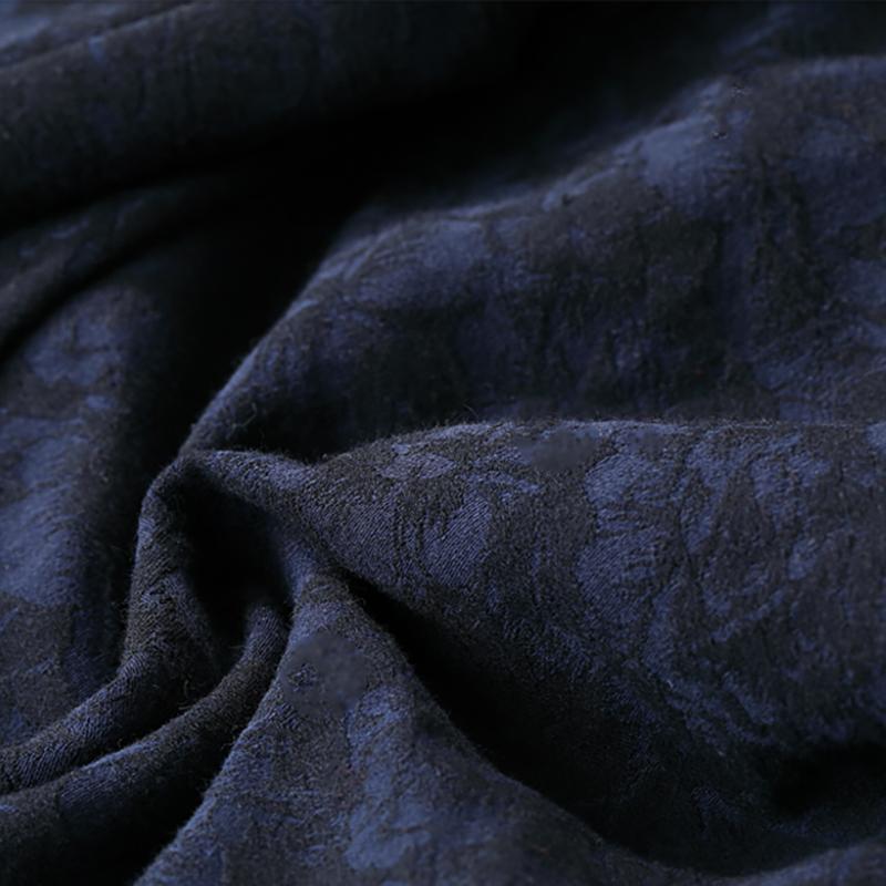 Floral Jacquard Loose Thick Harem Pants