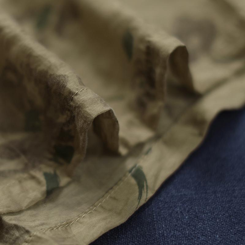 Floral Printed Casual Transparent Loose Dress