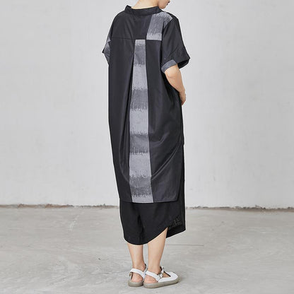 Folded High Low Hem Personality T-Shirt