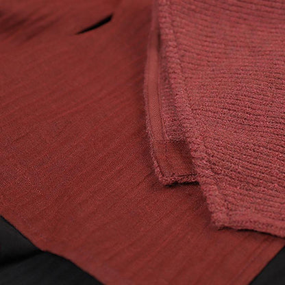Folded Ribbon Design Casual Solid Color Coat