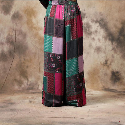 Ethnic Style Irregular Hem T-Shirt And Pants