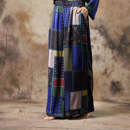 Ethnic Style Irregular Hem T-Shirt And Pants