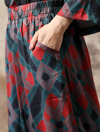 Geometry Irregular Hem Shirt And Pants