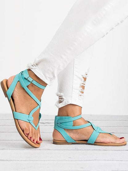 Casual Summer Stylish Flat Sandals, Five Colors