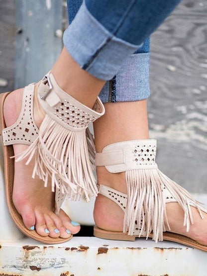 Tassels Flat Sandals Shoes