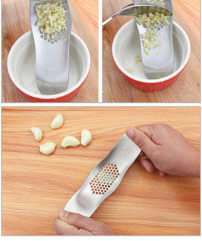 Stainless Garlic Press Crusher Cooking Kitchen Gadgets
