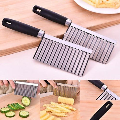 Potato Wavy Edged Knife Stainless Kitchen Gadgets