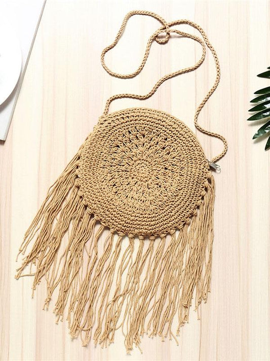 Handmade Crochet Knitting Bohemia Bag