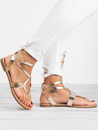 Casual Summer Stylish Flat Sandals, Five Colors
