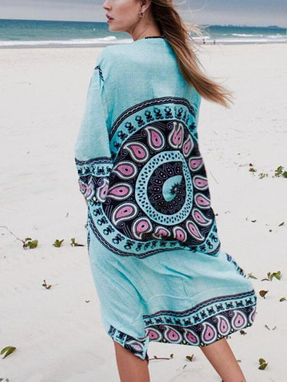 Printed Cover-Up Swimwear