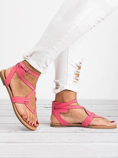 Casual Summer Stylish Flat Sandals, Five Colors