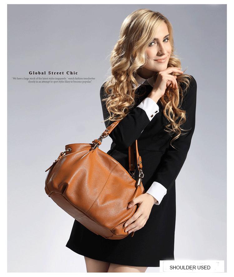 Office Ladies Hand Bags Real Leather Shoulder Bag - Zebrant