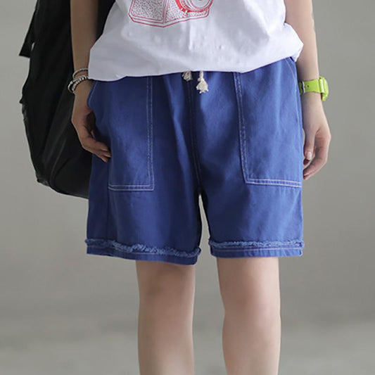 Hand Made Casual Distressed Cotton Pants