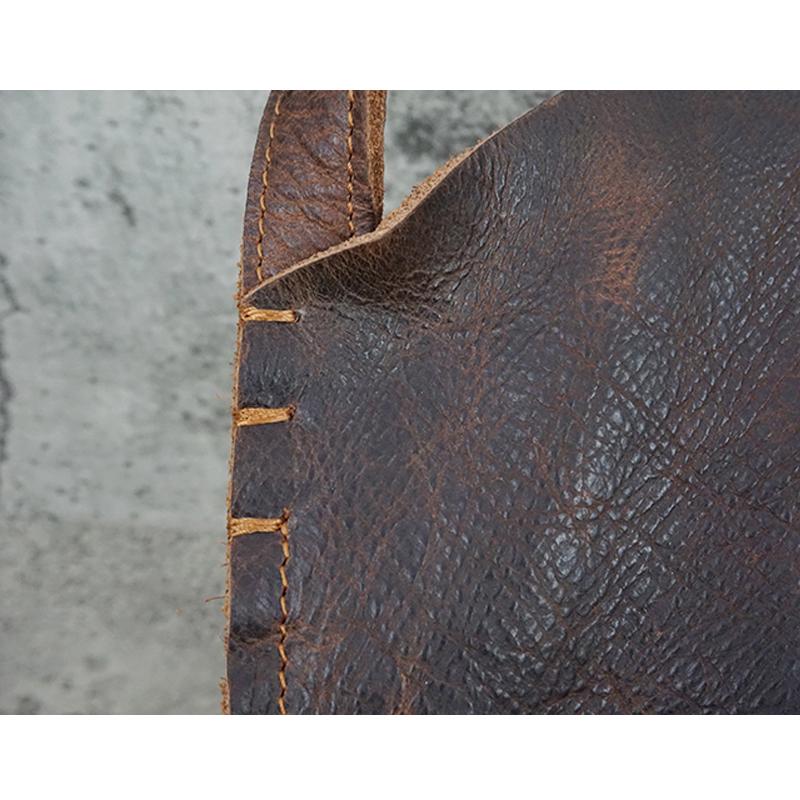 Hand Made Vintage Leather Magnetic Buckle Shoulder Bag