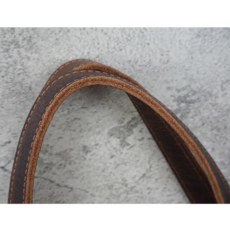 Hand Made Vintage Leather Magnetic Buckle Shoulder Bag