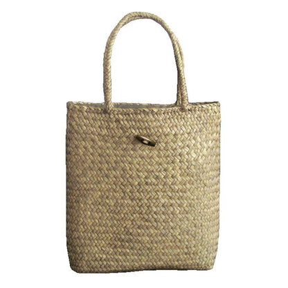 Handmade Portable Straw Bag Beach Shoulder Bag