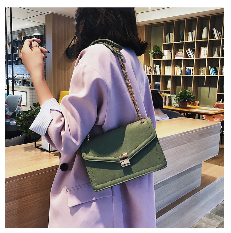 Elegant Female Flap Square Bag