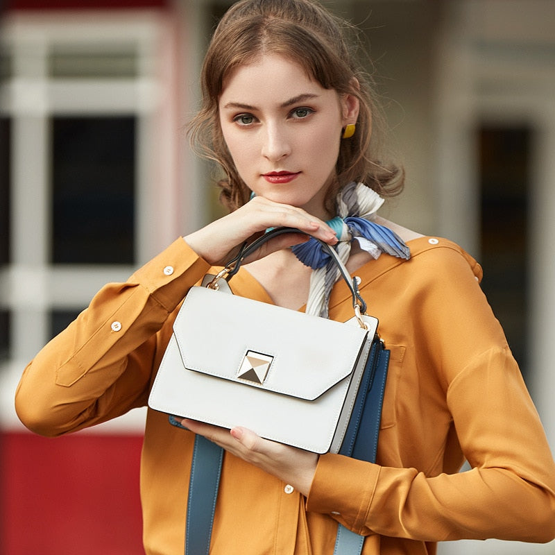 High-end Single-shoulder Leather Handbag