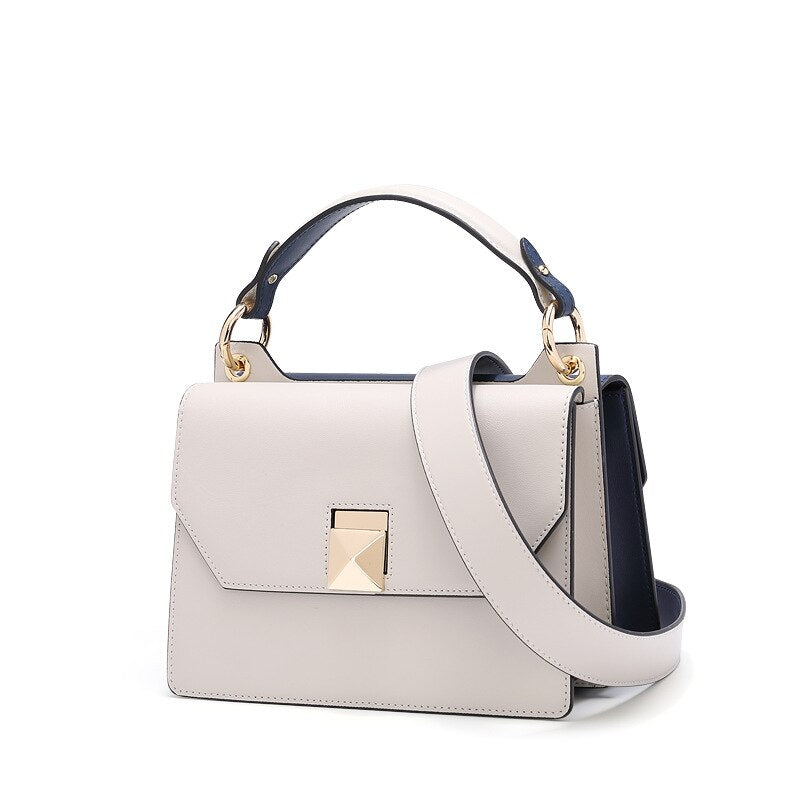 High-end Single-shoulder Leather Handbag
