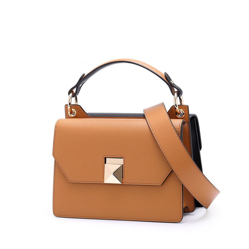 High-end Single-shoulder Leather Handbag